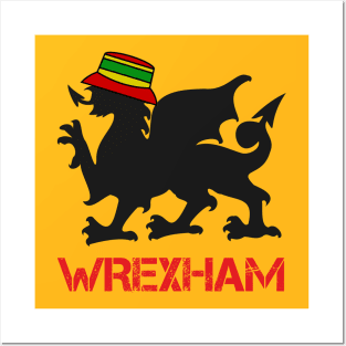 Wrexham Cymru, Welsh Dragon Posters and Art